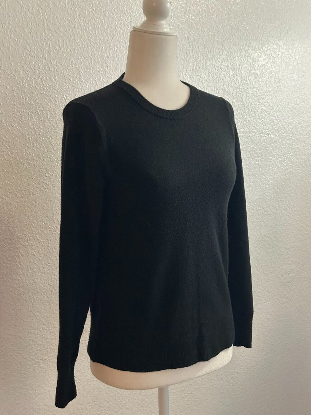 A New Day Black Crewneck Knit Sweater | Size Small | Minimalist Classic